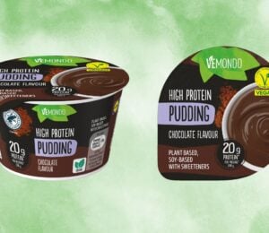 Two high-protein chocolate pudding pots from Lidl UK