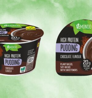 Two high-protein chocolate pudding pots from Lidl UK