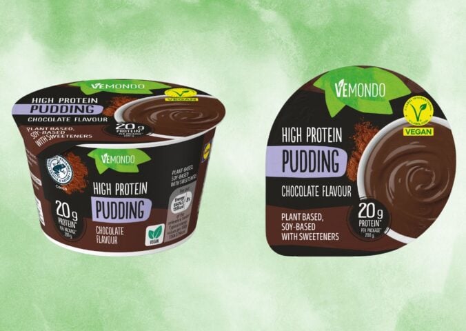 Two high-protein chocolate pudding pots from Lidl UK
