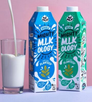 Two cartons of dairy-free milk from Mighty Drinks, which has just entered administration