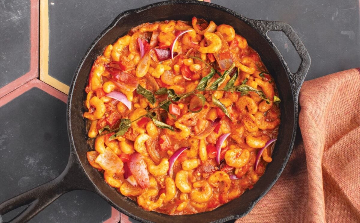 no shrimp curry with Mauritian curry powder