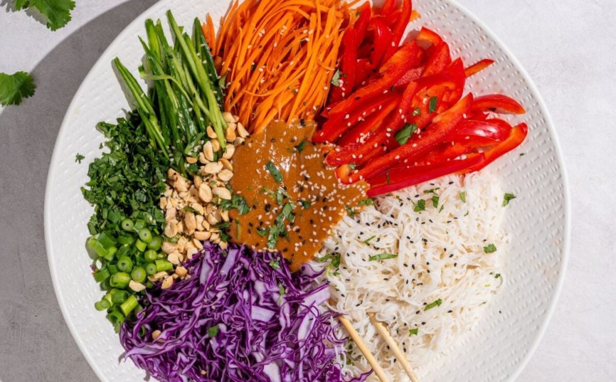 spring roll salad for vegan summer dinner ideas