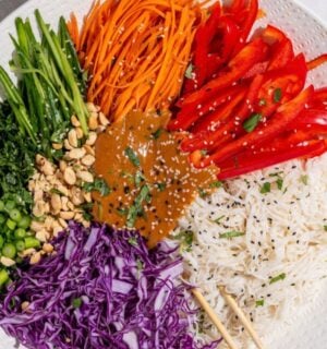 spring roll salad for vegan summer dinner ideas