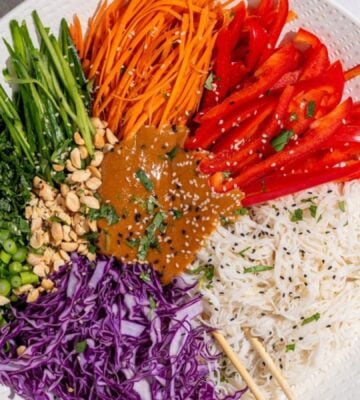 spring roll salad for vegan summer dinner ideas