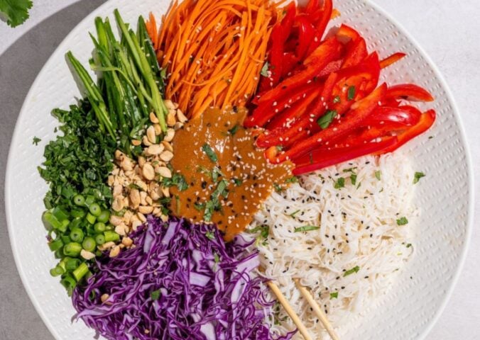 spring roll salad for vegan summer dinner ideas