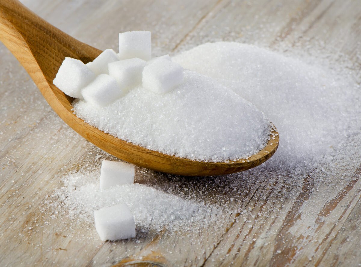 A spoonful of sugar, which can be part of a high sugar diet plan
