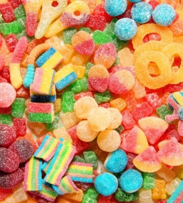 A selection of sugary candies that some advocates of the sugar diet advise