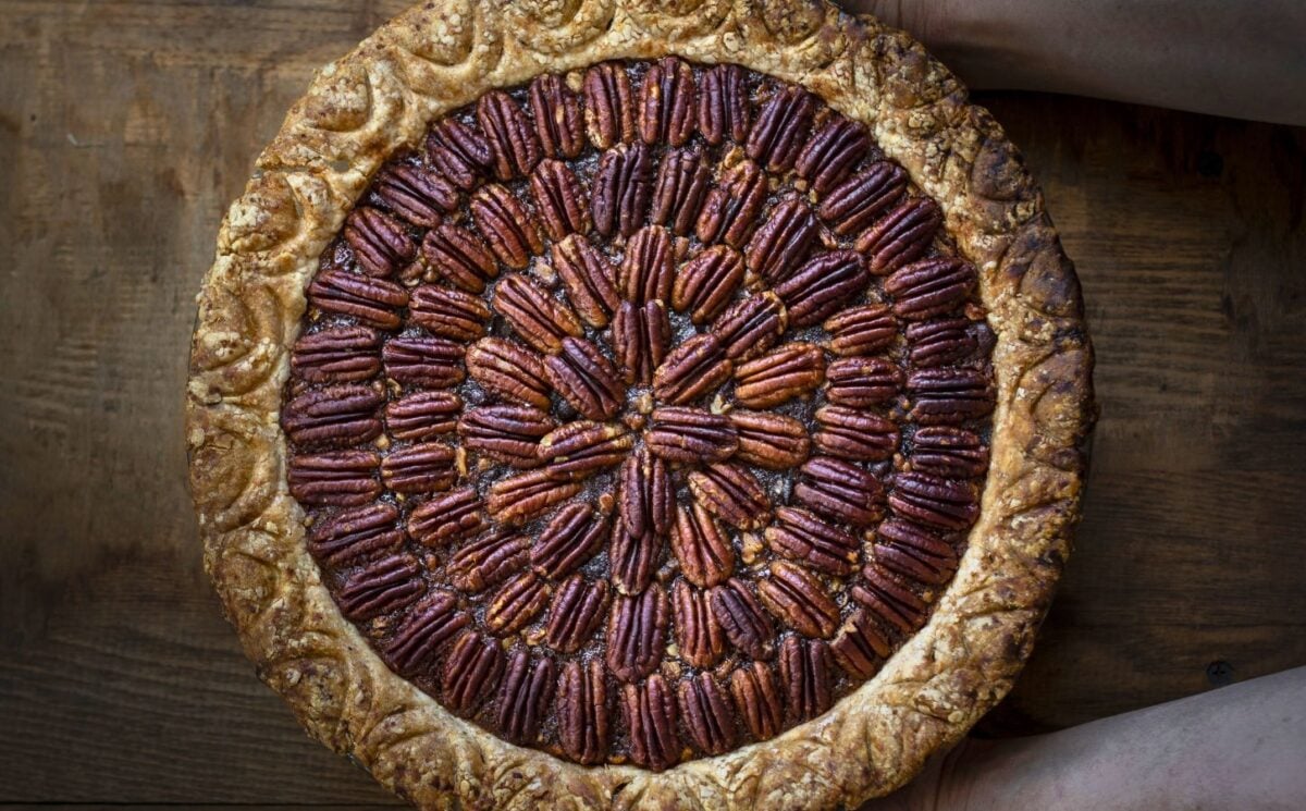 this pecan paht pie is perfect for sweet vegan pie recipes
