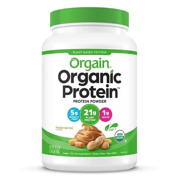 Photo shows Orgain's Organic Protein product