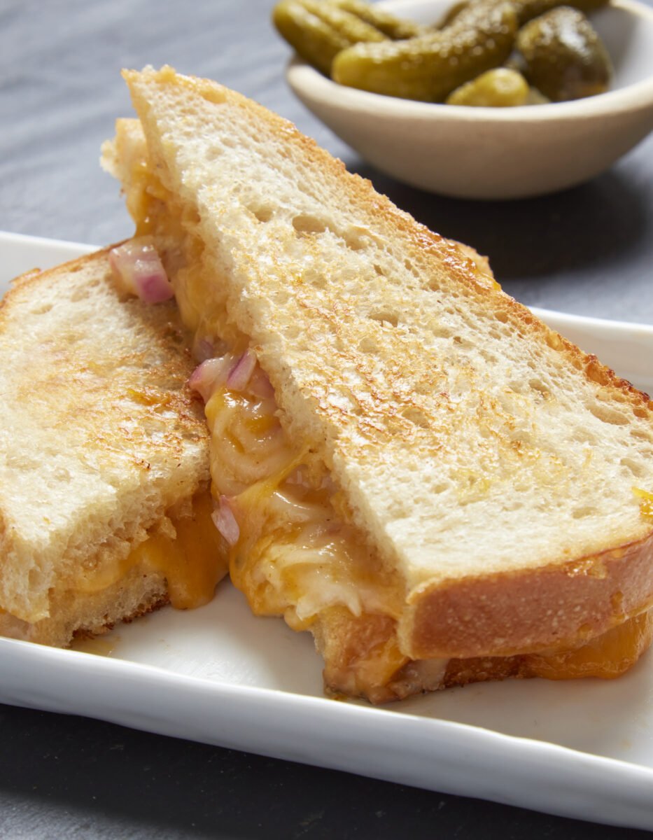 dairy-free Wisconsin grilled cheese on sourdough