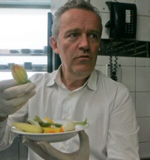 Photo shows Alain Passart, the chef at Arpège