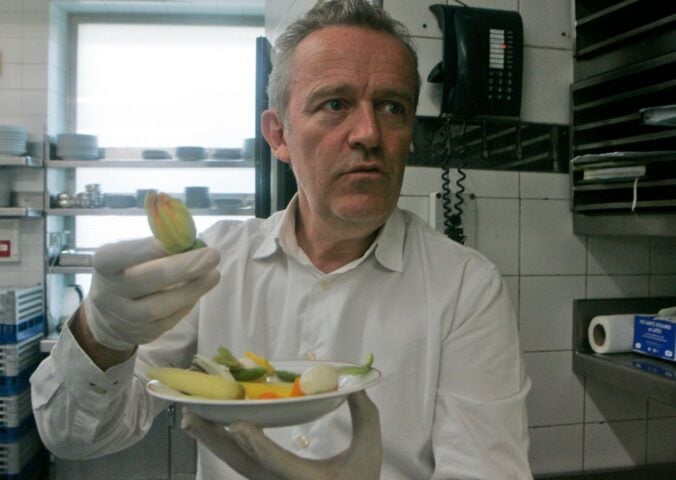 Photo shows Alain Passart, the chef at Arpège