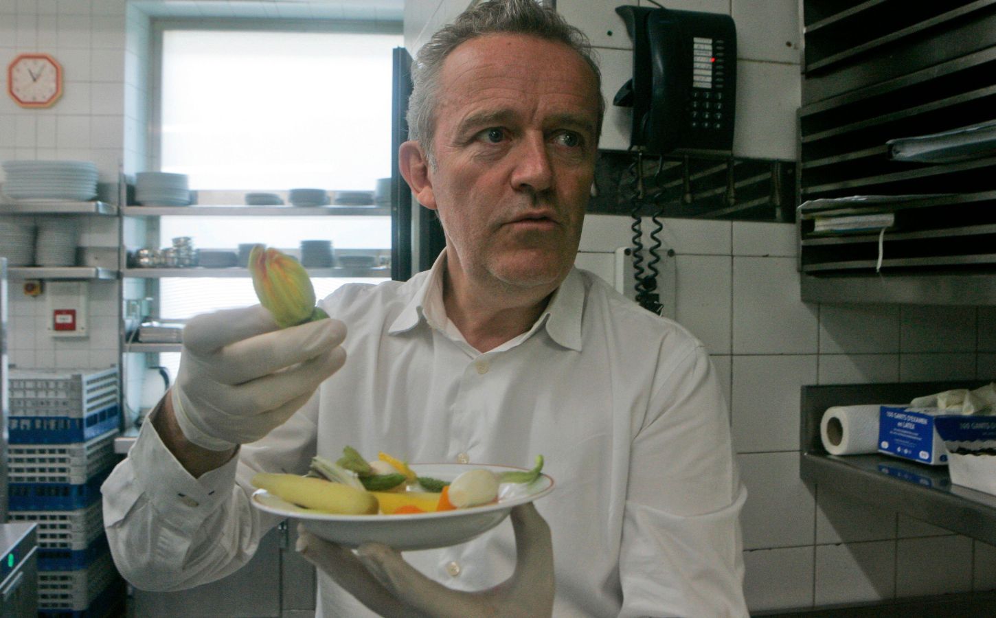 Photo shows Alain Passart, the chef at Arpège