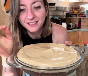 vegan peanut butter cheesecake by Ami at Broccoli Mum