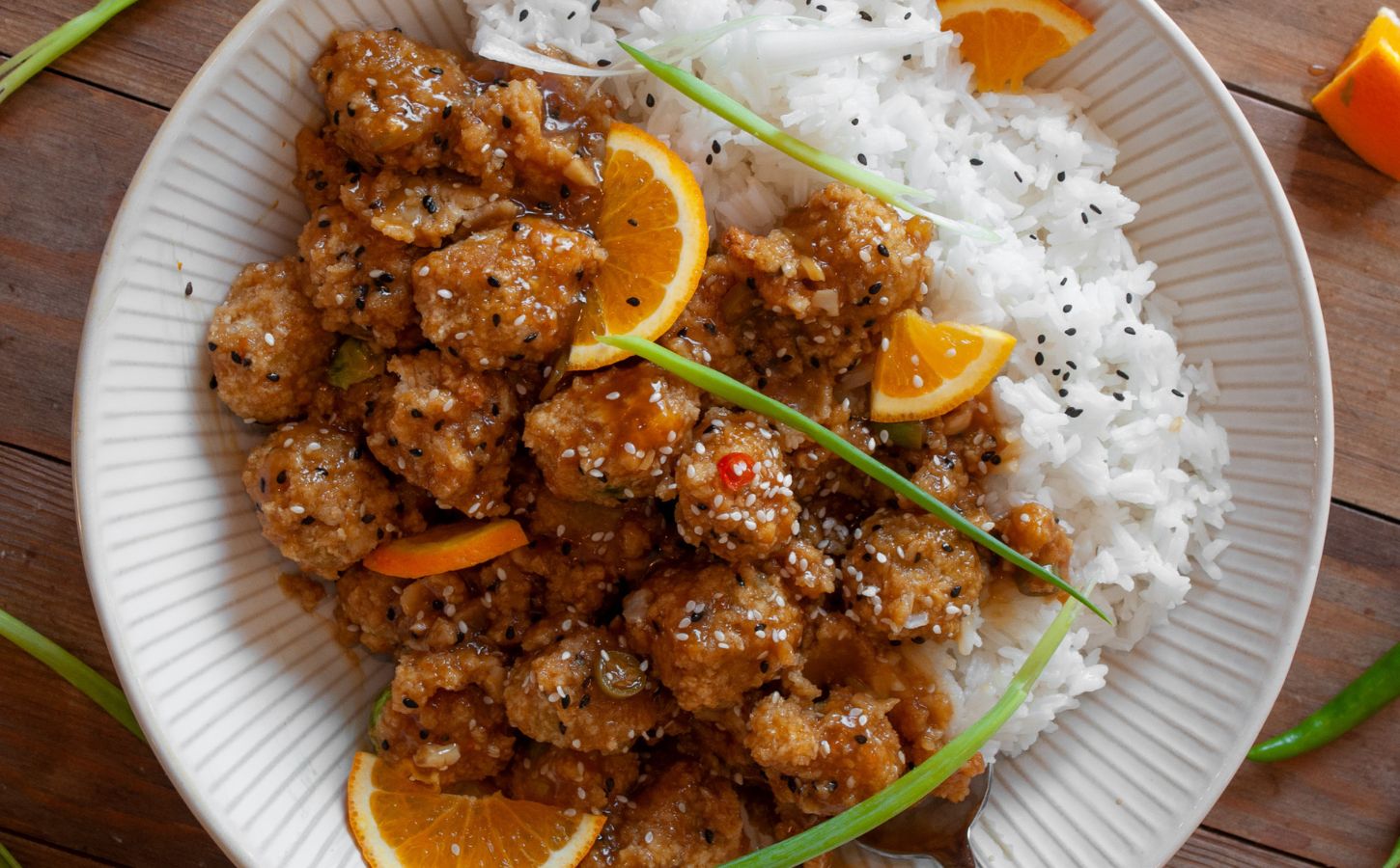 a plate of crispy orange sesame brussels sprouts for vegan recipes better than takeout