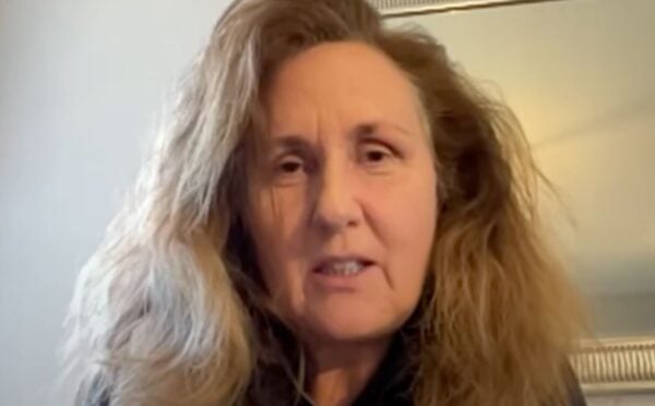 Animal farmer Angharad Lloyd in a still from an interview with Plant Geezer