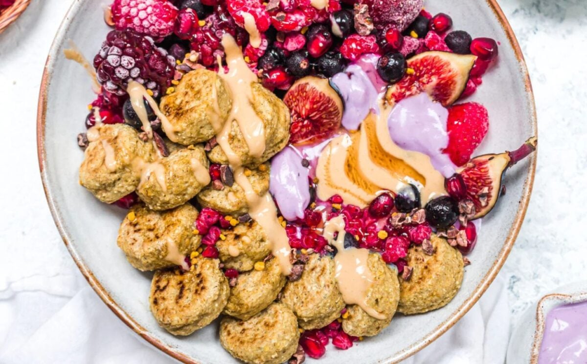 gluten-free mini oat pancakes