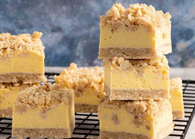 vegan Hawaiian sunshine crumble squares for gluten-free dessert ideas