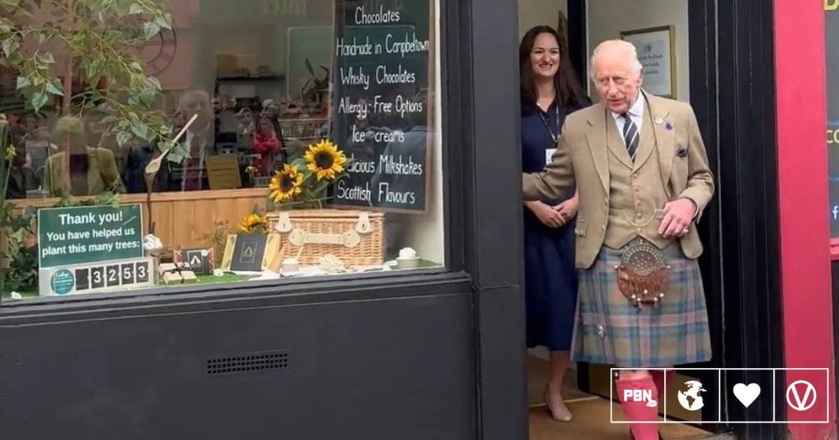 King Charles Visits Luxury Vegan Chocolate Shop In Scotland