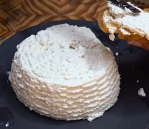 Miyoko's new vegan ricotta recipe with watermelon seeds finished and tasty