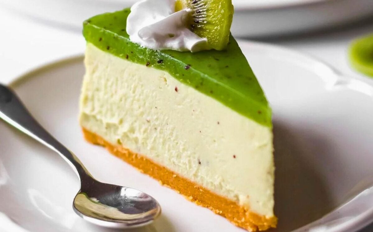 no-bake kiwi cheesecake as part of dairy-free vegan cheesecake recipes