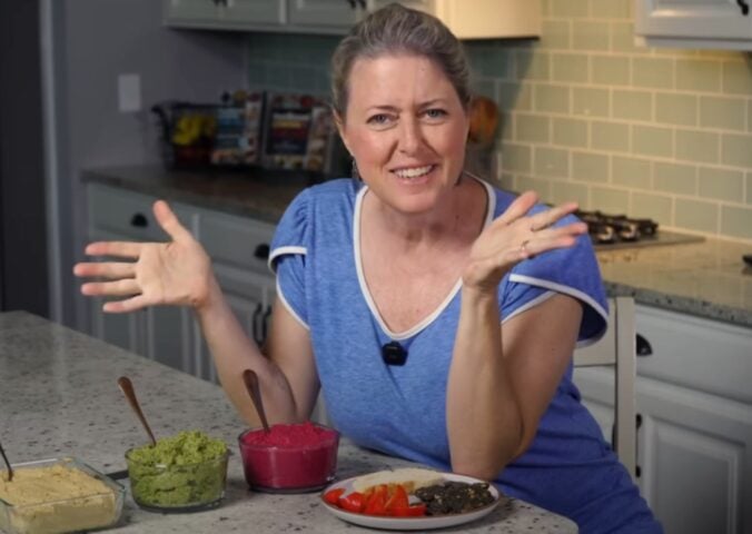 Jim Dalton presents three different flavors of oil-free hummus