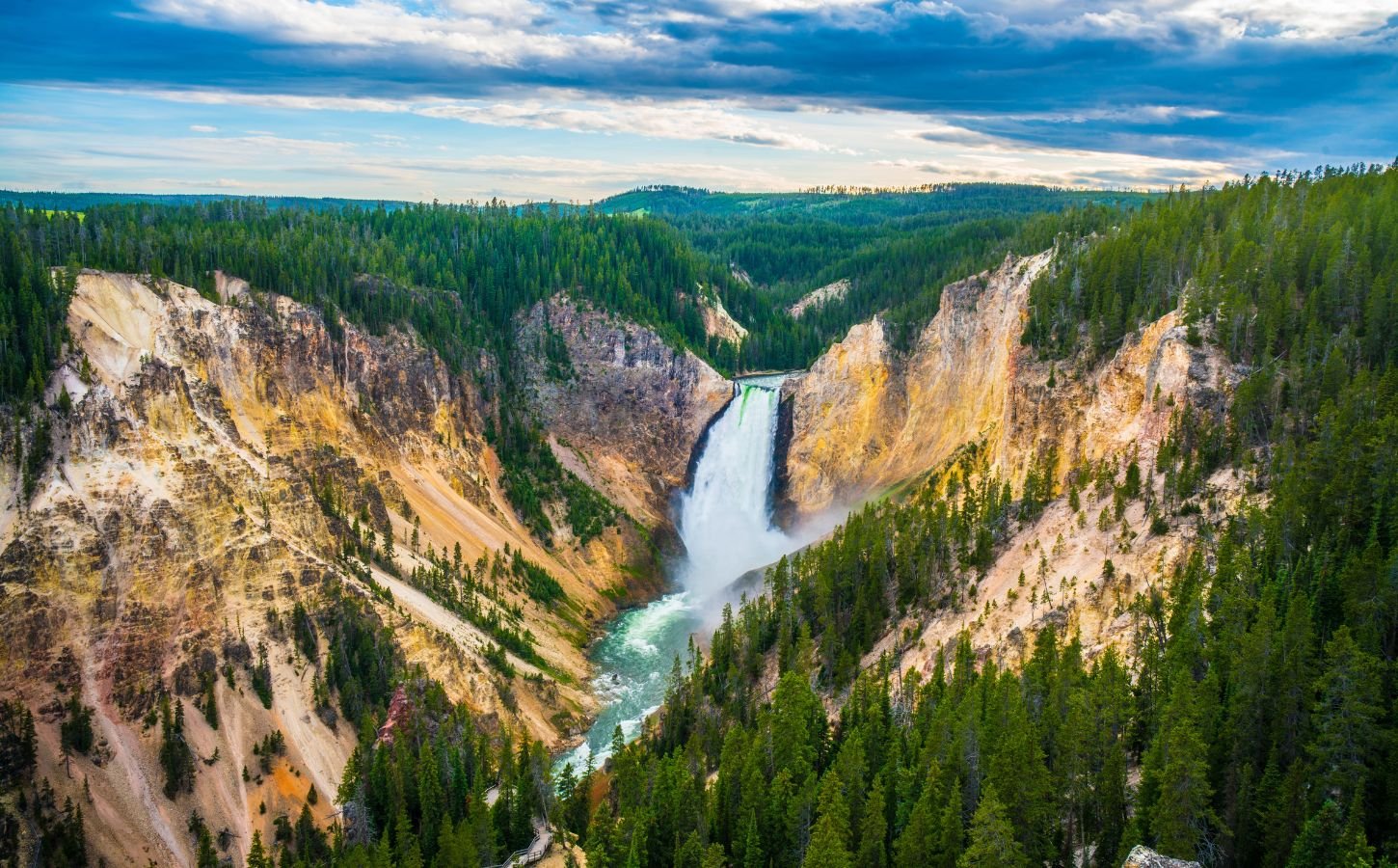 Photo shows Yellowstone National Park