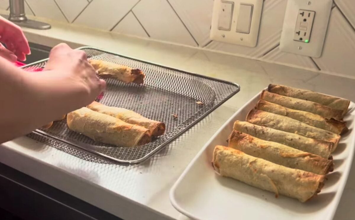 refried bean taquitos for cheap vegan dinners