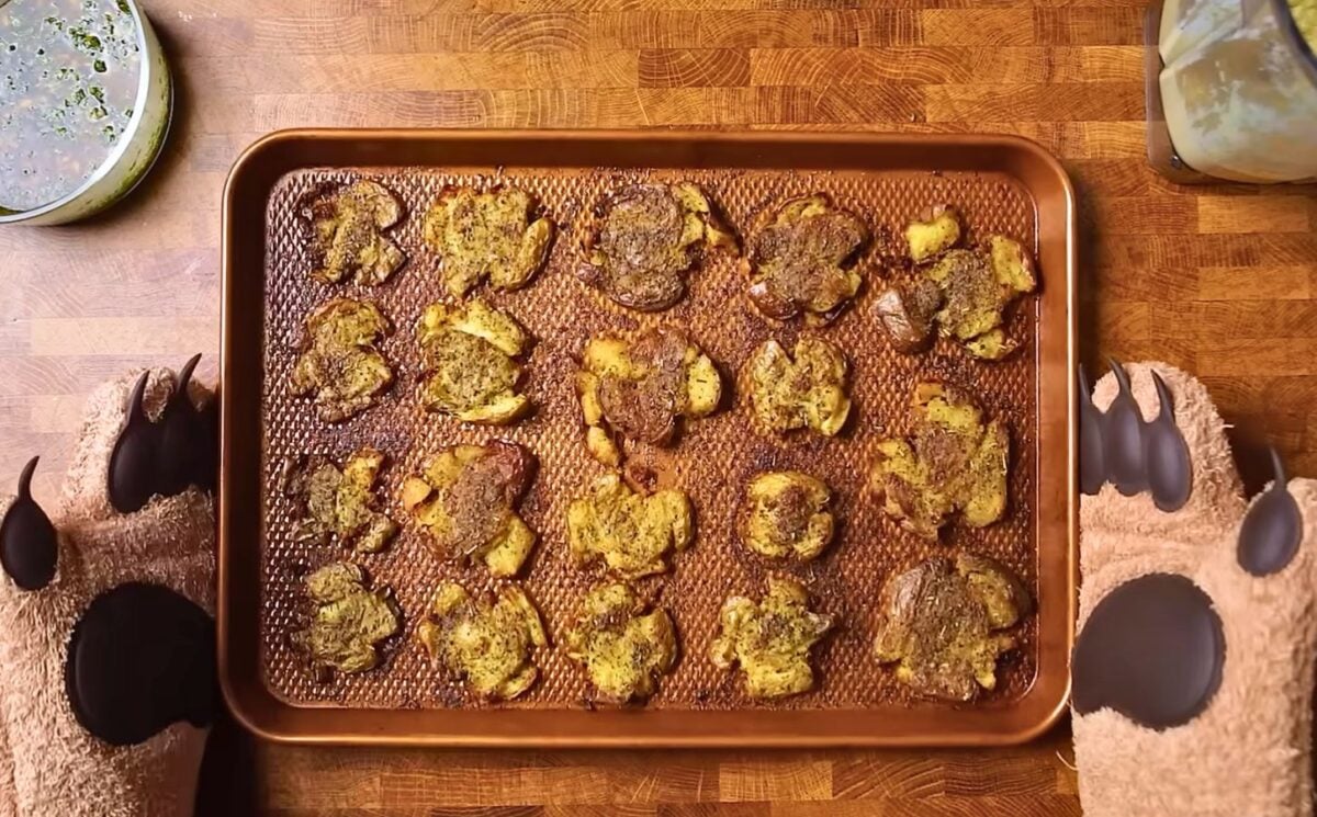 Andrew Bernard's smashed potatoes