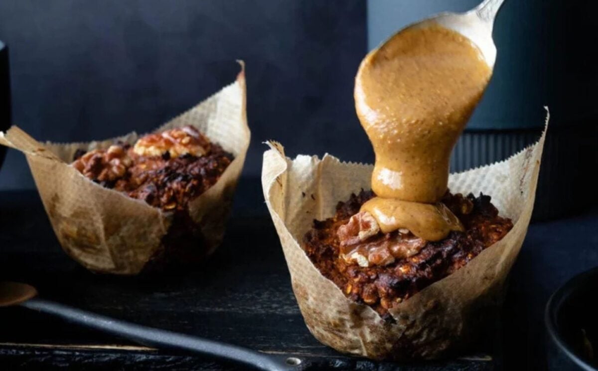 gluten-free banana walnut oat muffins for vegan muffin recipes