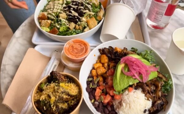 food eaten during Sweet Potato Soul's vegan NYC trip