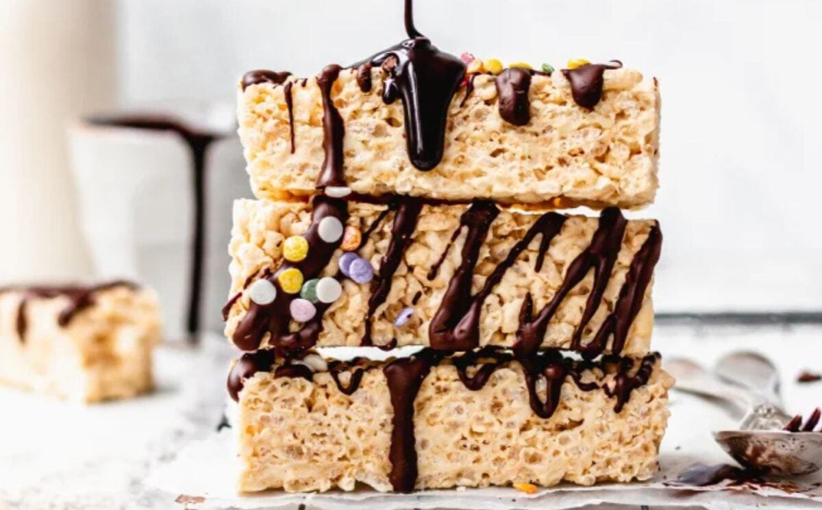 vegan rice crispy bar for high-protein dessert recipes