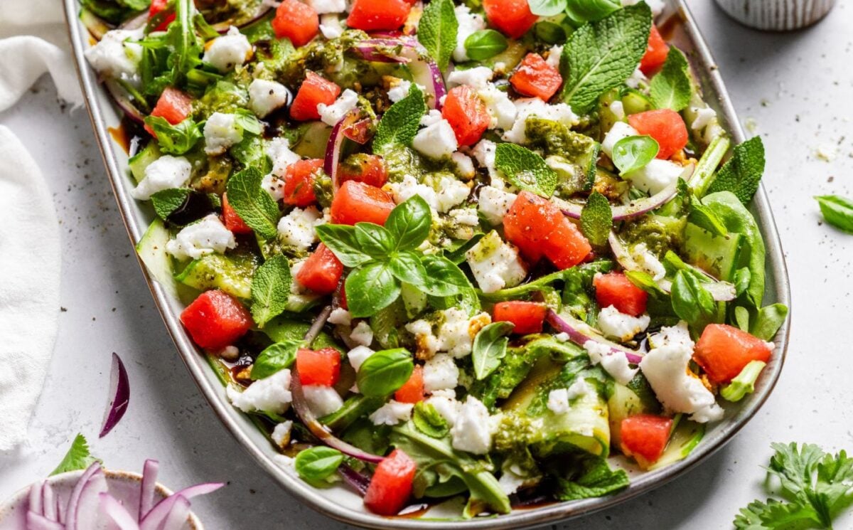 watermelon salad for vegan feta recipes