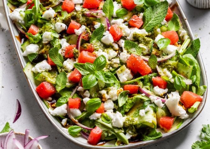 watermelon salad for vegan feta recipes