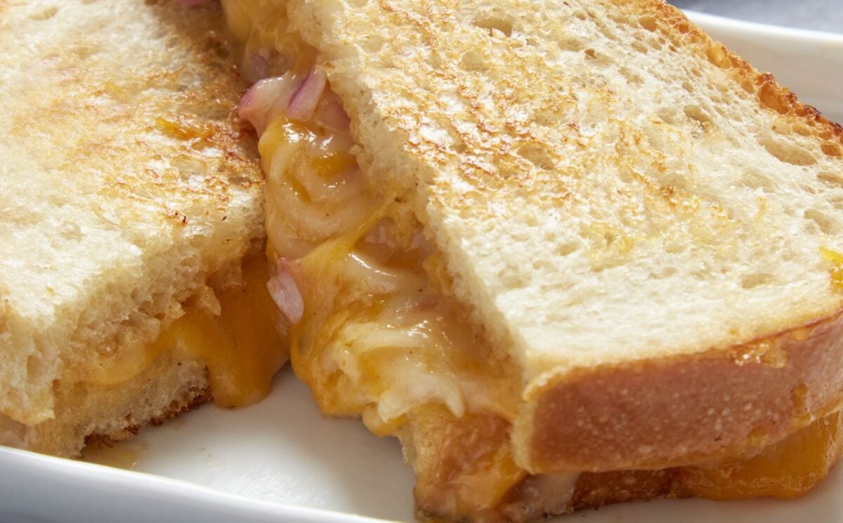 dairy-free Wisconsin grilled cheese on sourdough