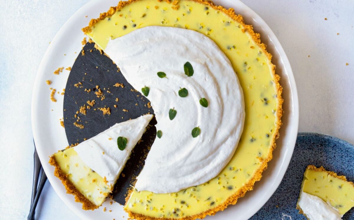 a passion fruit slice for vegan sweet tart ideas