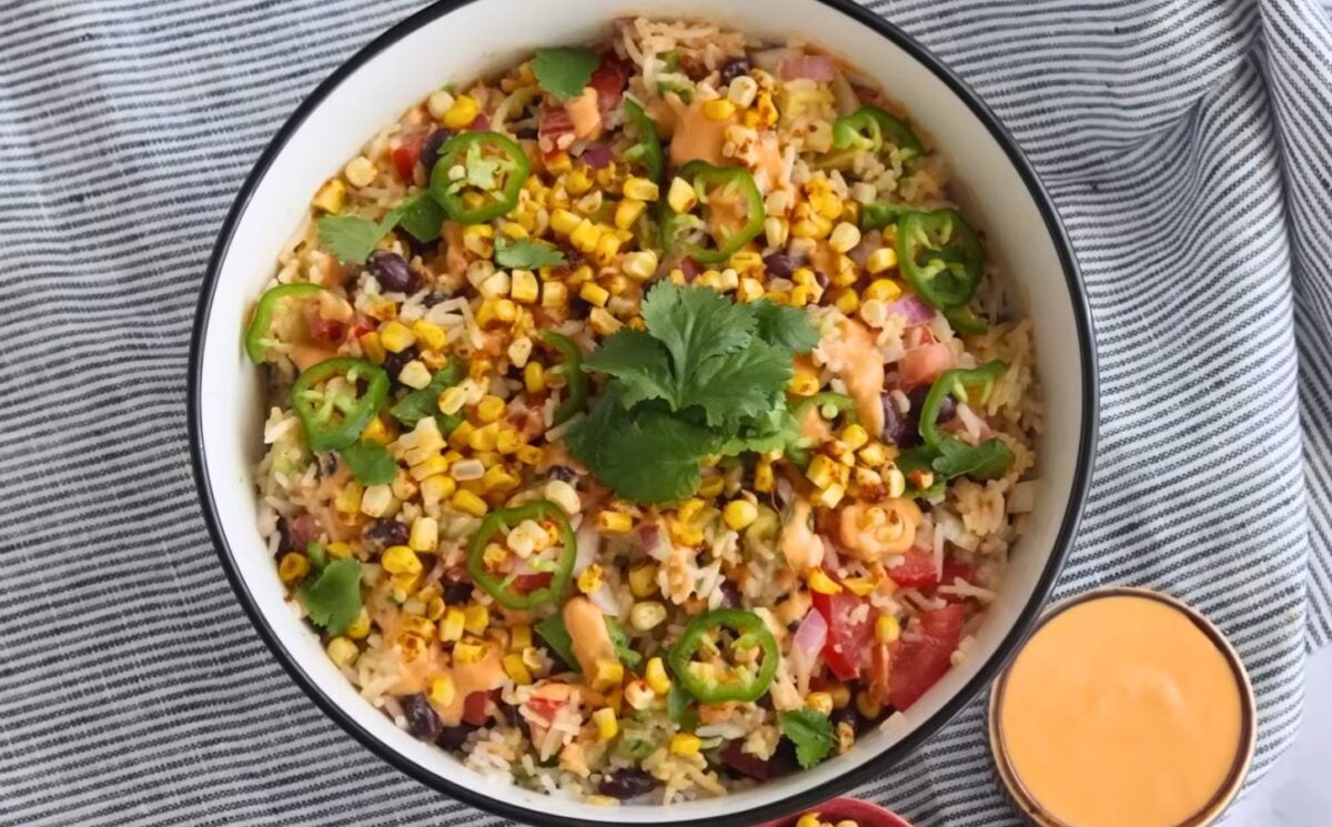 this southwest roasted corn salad is a wholesome vegan comfort food recipe