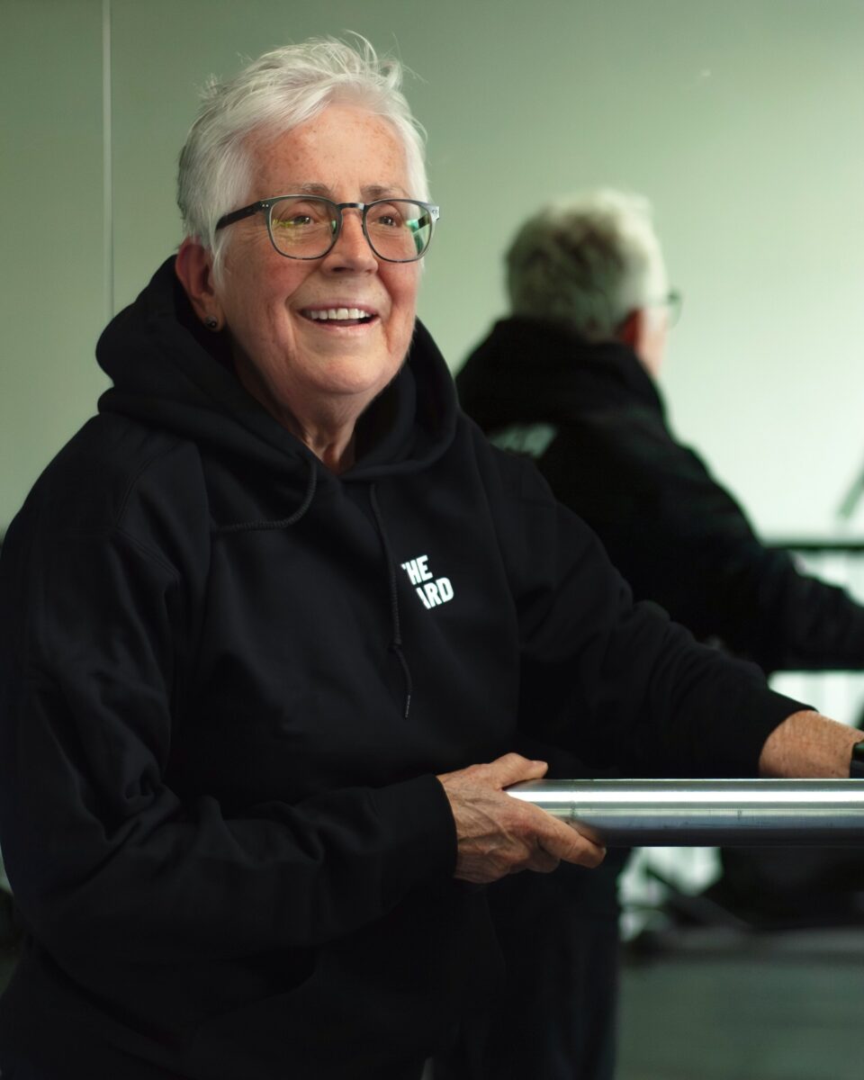 Photo shows Sister Pat Farrell, a vegan nun from the San Francisco Bay Area in California, who recently received a medal for competing in her first-ever powerlifting competition at 72 years old