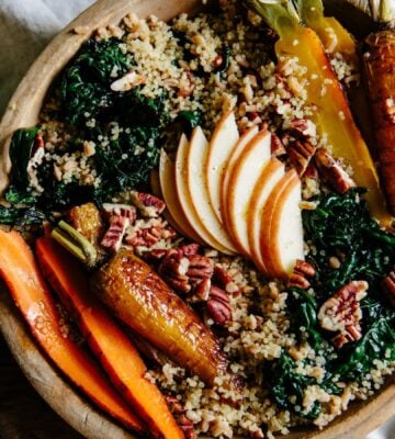 A vegan apple power bowl for early fall recipes with apples