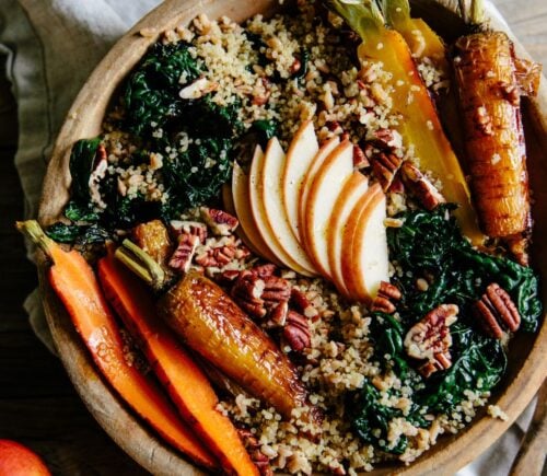 A vegan apple power bowl for early fall recipes with apples