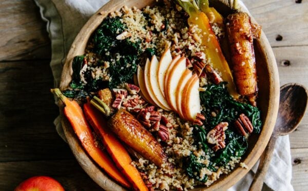 A vegan apple power bowl for early fall recipes with apples