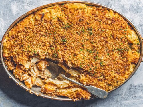 Baked Ziti Alfredo (Dairy-Free And Vegan)