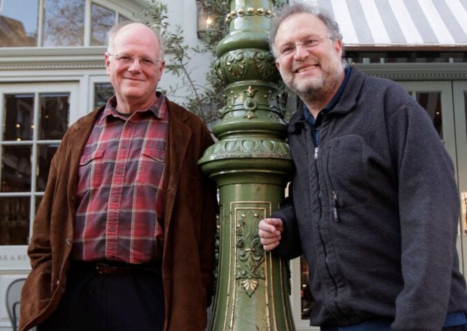 Photo shows Ben Cohen and Jerry Greenfield, the founders of Ben & Jerry’s, who are calling for the brand to be "freed" from Unilever