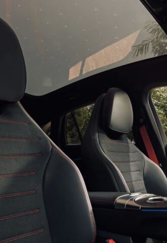 Photo shows one of the interiors of the new vegan-certified Mercedes-Benz
