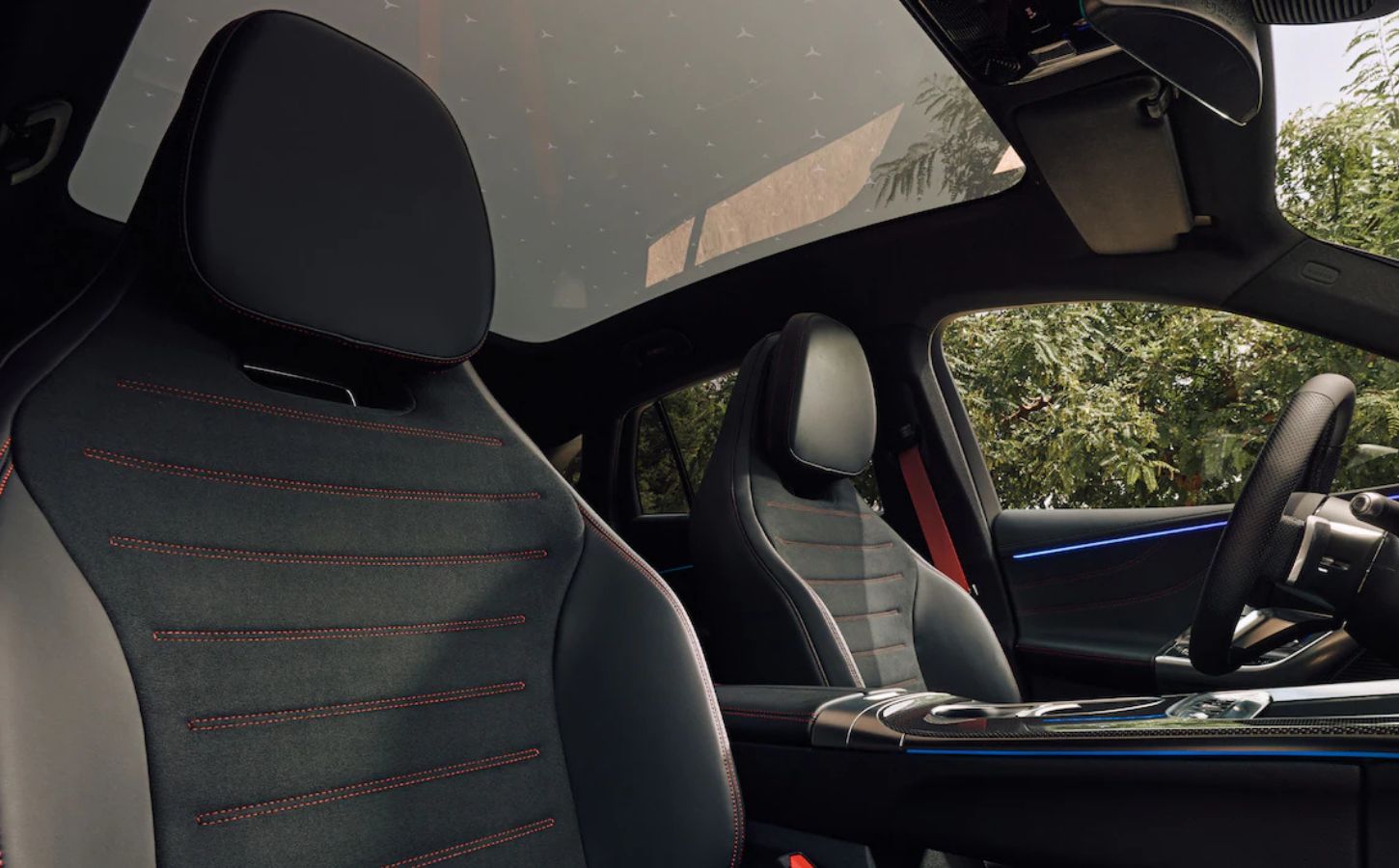 Photo shows one of the interiors of the new vegan-certified Mercedes-Benz