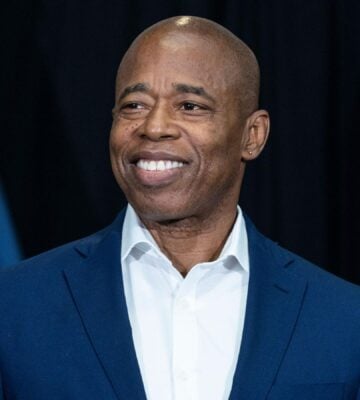 Photo shows New York City Mayor Eric Adams, who just signed an executive order to prepare NYC for the end of the horse-drawn carriage industry
