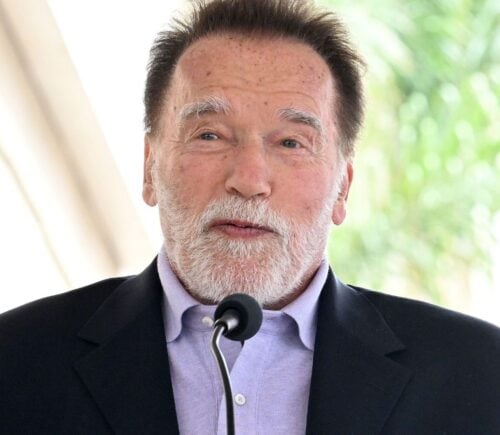 Photo shows Arnold Schwarzenegger, who recently said he follows a mostly plant-based diet