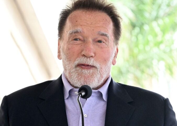 Photo shows Arnold Schwarzenegger, who recently said he follows a mostly plant-based diet