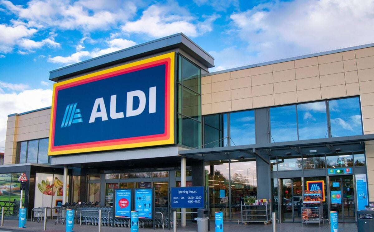 Photo shows an Aldi supermarket. Aldi Süd recently announced that more than half its food range is now plant-based
