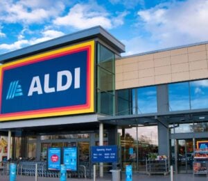Photo shows an Aldi supermarket. Aldi Süd recently announced that more than half its food range is now plant-based